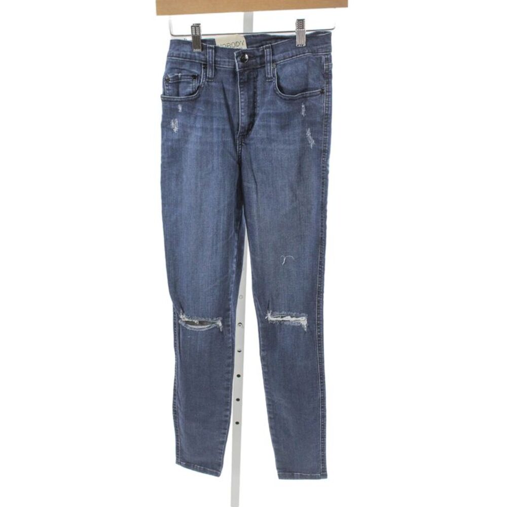 Nobody Denim Women Ankle Distressed Blue Jeans Mid Rise Size 27
